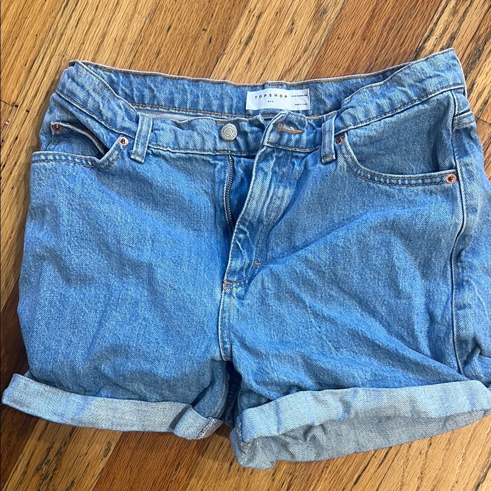 Top Shop Jean Shorts Mom Fit